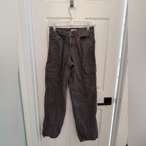 Garage Charcoal Cargo Trousers